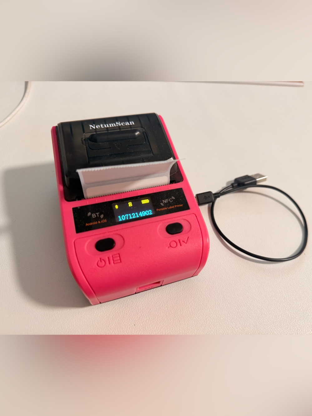 NetumScan Label Maker Bluetooth Thermal Label Printer